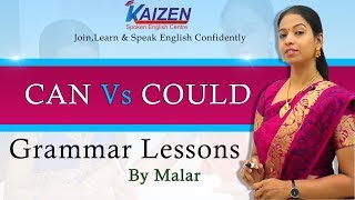 Can Vs Could # 20  Learn English with Kaizen through Tamil