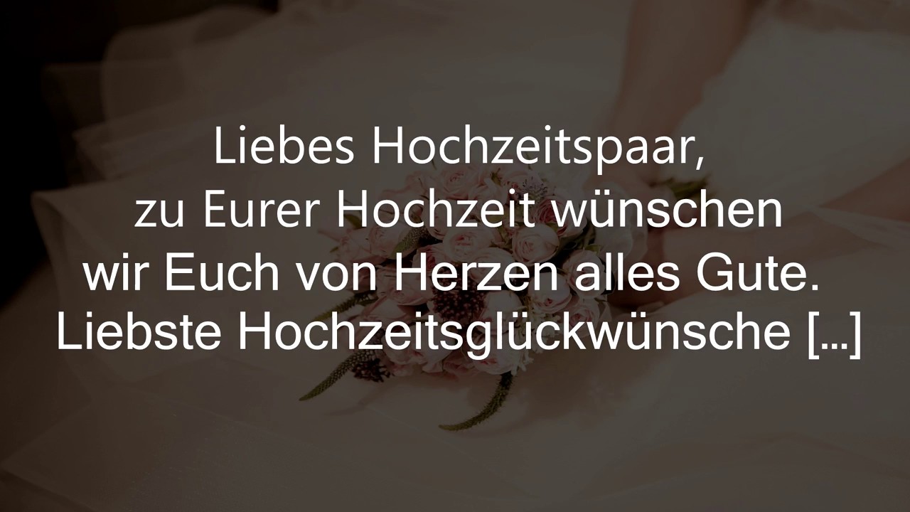 Glückwünsche Zur Hochzeit 74 Herzlich Persönlich