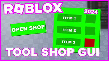 How To Make Working TOOL SHOP GUI in ROBLOX Studio [2024]