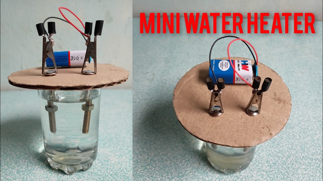 How To Make A Water Heater At Home || Mini Electric Water Heater || Using  Iron Bolts | Working Model - Youtube
