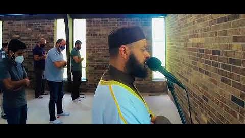 (ألا بذكر الله تطمئن القلووب ) تلاوة رائعة من صلاة الجمعة للشيخ حاتم فريد بولاية فورت سميث بأمريكا
