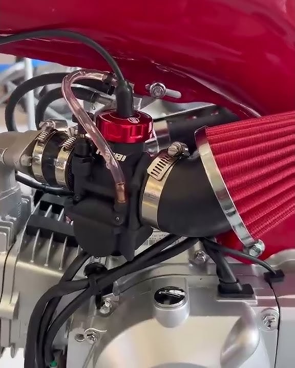 Honda CT70 modified NIBBI PE26 carburetor