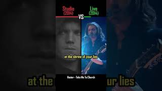 STUDIO vs LIVE: Hozier – Take Me to Church - #shorts #versus #music