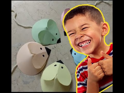 Make SUPER EASY Paper Mice with your Kids + DIY Paper Crafts for Kids