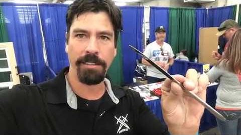 Sharpening a Butter Knife at the Prepper Show