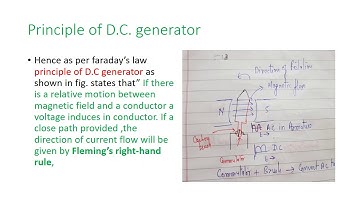 EE 206 1.3 D.C GENERATOR  PRINCIPLE