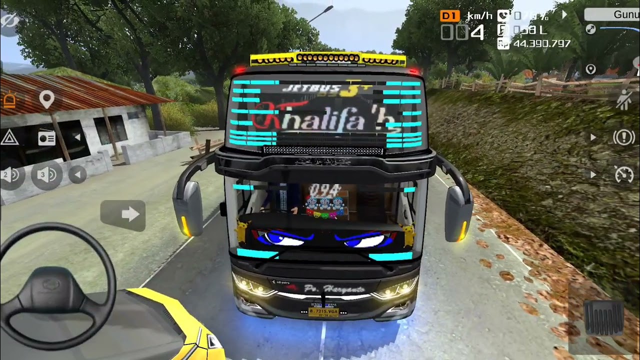 Bus Khalifa'h Po Haryanto Bawa Anak SMP 4 Kebumen Liburan Ke Yogyakarta Telolet Basuri 