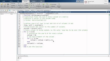 Topic 5: Vector and Matrix Manipulation
