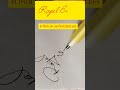 style Royel Enfield signature #writing #signature #royel_enfield #youtubeshorts