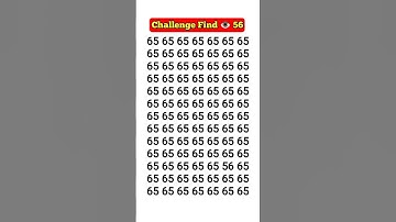 Find the Hidden Number in 5 Seconds! Observation Challenge 🔢