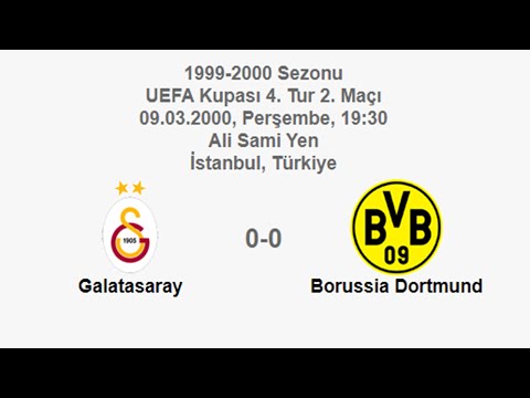 Galatasaray 0-0 Borussia Dortmund 09.03.2000 - 1999-2000 UEFA Cup 4rd Round 2nd Leg