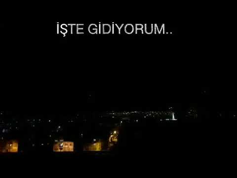 İşte gidiyorum