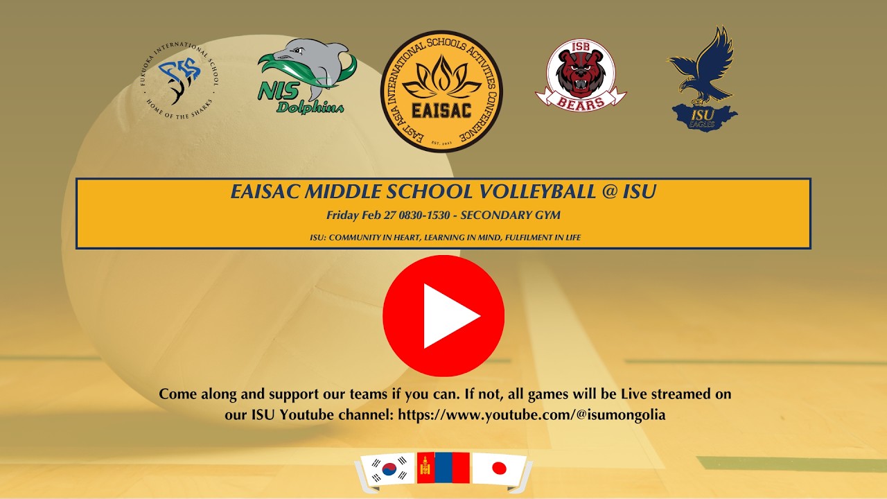 EAISAC Middle School Vollyeball 2026