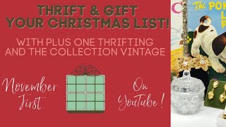 Thrift & Gift your Christmas List Challenge Video | Thrifted Holiday Gifts |Vintage Holiday Shopping