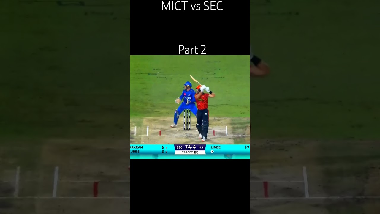 MICT vs SEC final SA20 2025 