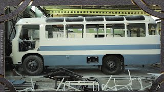 Таких автобусов не было ПАЗ 672. Перекрасили и отполировали.