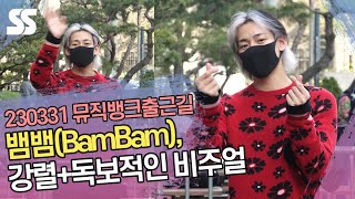 뱀뱀(BamBam), 강렬+독보적인 비주얼 ('뮤직뱅크' 출근길)