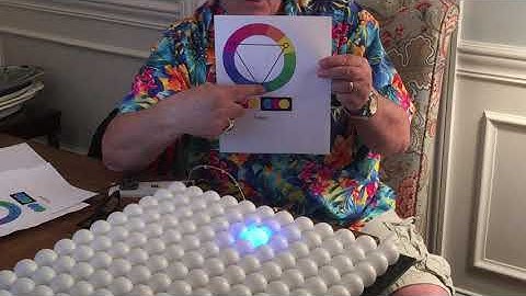12 x 12 NeoPixel Ping Pong Ball Array (Using Three Colors -- Triadic)