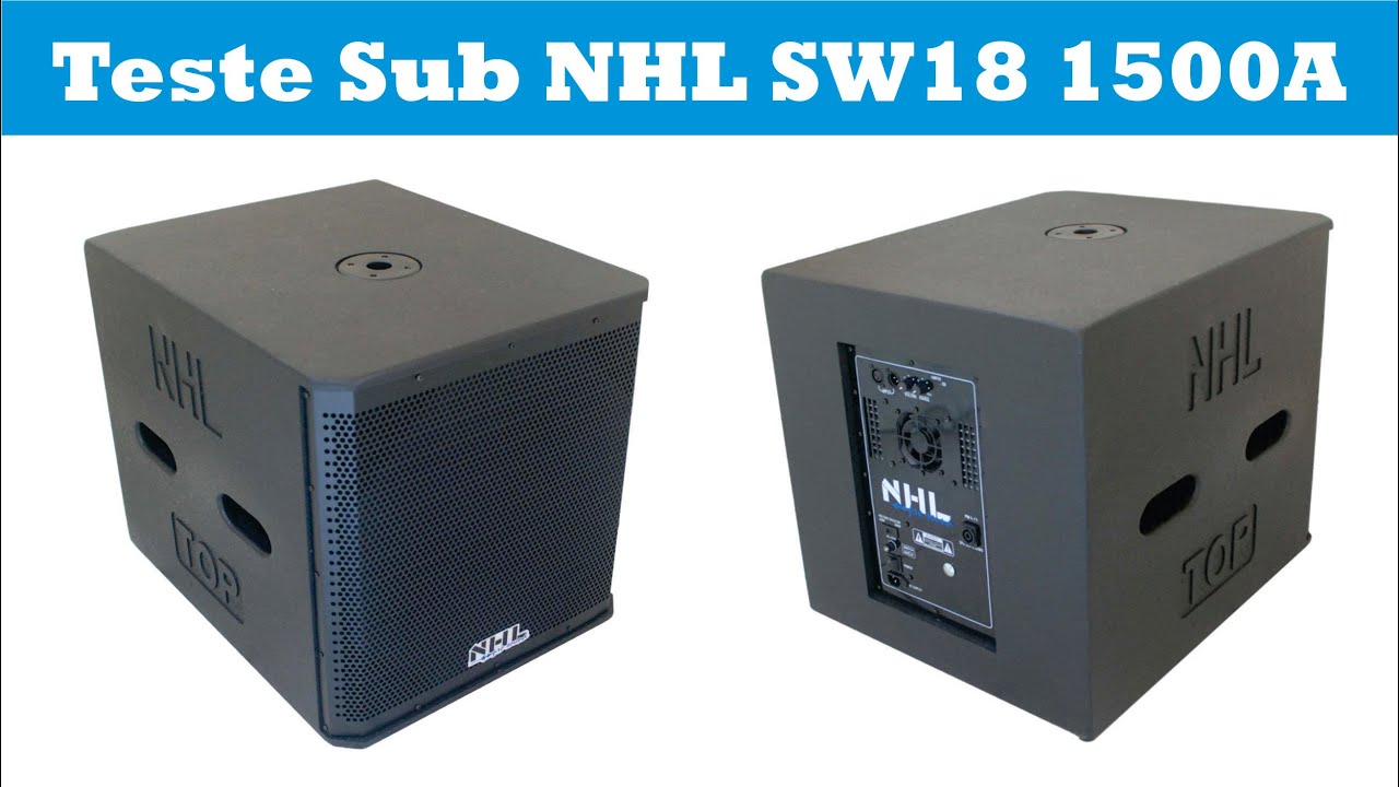 Caixa Ativa 18 Sub 1500w Nhl Top 18 Subwoofer Limiter Cooler