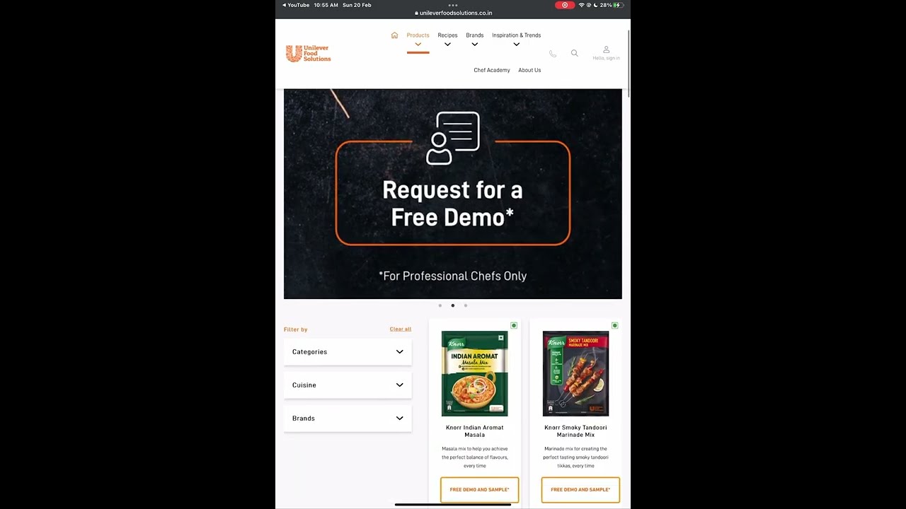 Free sample from Unilever food solution/ free sample ￼/ fancy lotus