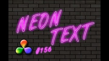 DaVinci Resolve Tutorial: How to Create Neon Text