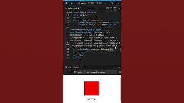 how to change the selected background color using javascript