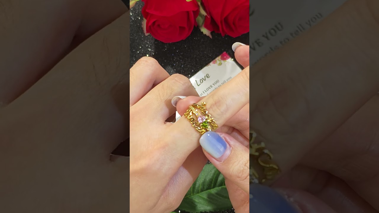 Custom Name 2-Stone Heart Birthstone Rings Sterling Silver