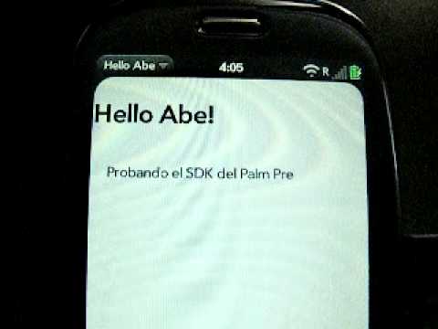 Palm Pre - Hello World
