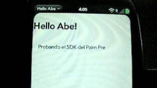 Palm Pre - Hello World