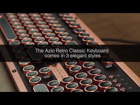 Azio Retro Classic USB Πληκτρολόγιο Αγγλικό US