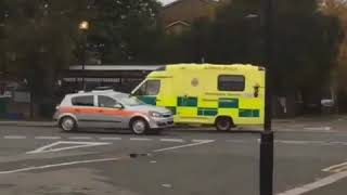 Police Car And Ambulance Crash UK