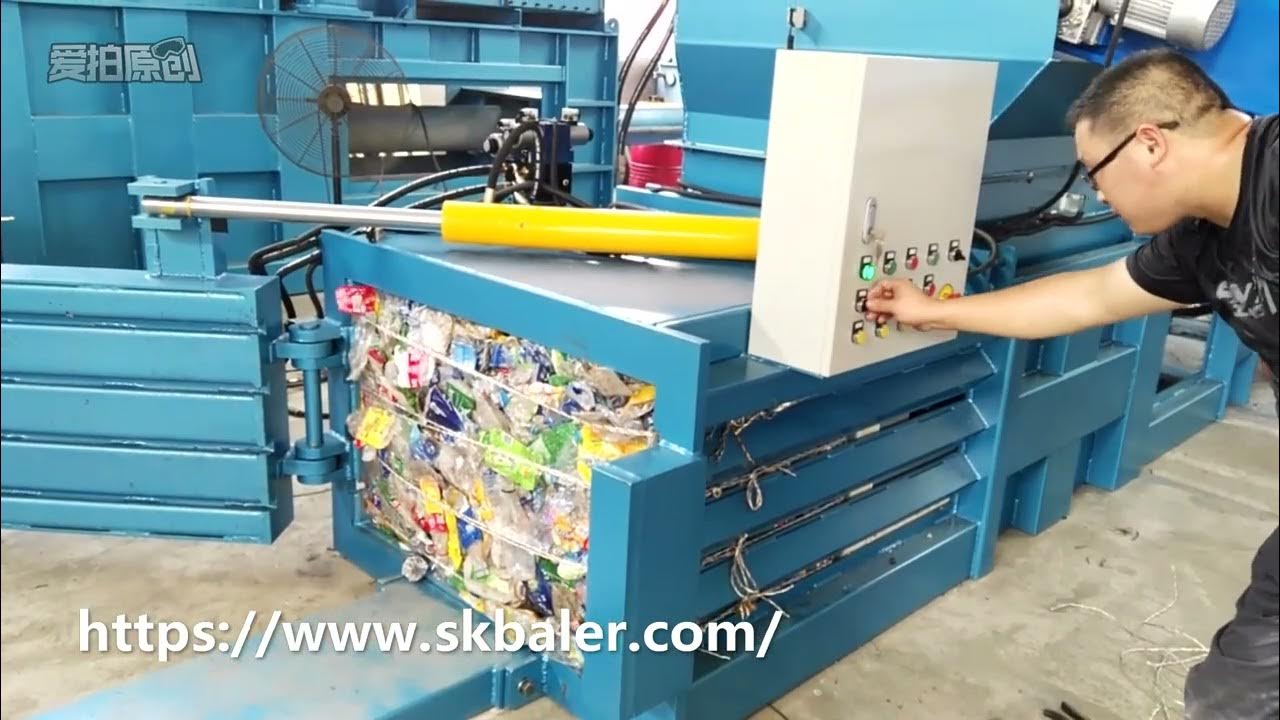 plastic bottle compressing machine for sale, water bottles baling press