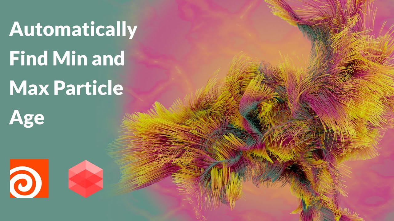 Automatically Find Min and Max Particle Age | Redshift | Houdini 19 ...