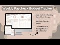 Weekly paycheck budget planner  google sheets budget planner