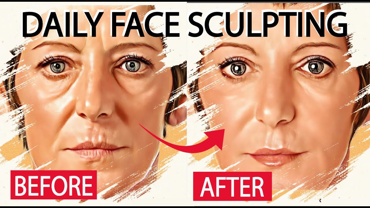 FACE SCULPTING EXERCISE TO DO DAILY. GET SMOOTH FACIAL CONTOUR, TONED FACE. YouTube