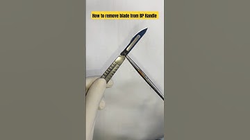 Learn How to remove blade from bp handle !!!#shortsvideo #viralvideo  #surgicalinstruments