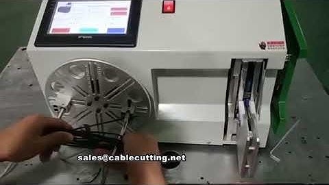 Cable winding and Binding machine Testing video for USA client