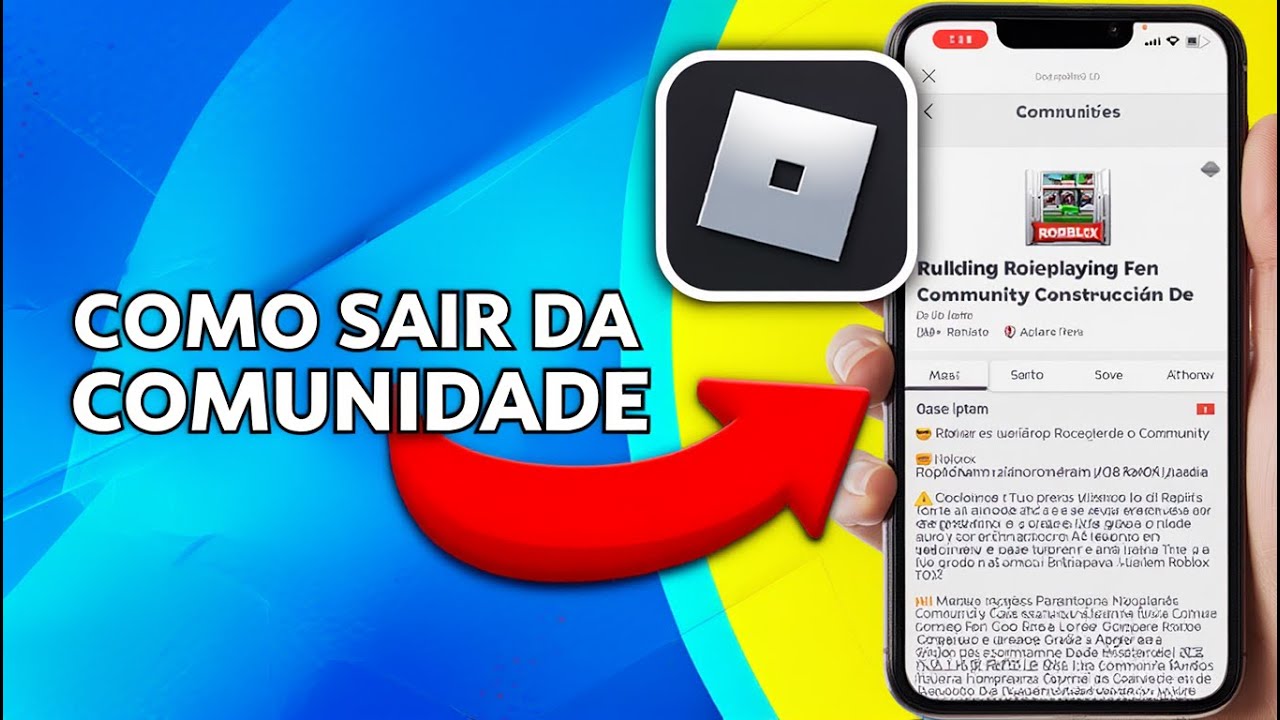 Como Sair da Comunidade do Roblox pelo Celular — Passo a Passo 2026 ...