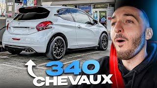 LA 208 GTI LA PLUS PUISSANTE DE FRANCE 😱😨 !! 340 CHEVAUX 🥵🥵!!