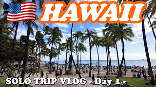 【ハワイ女ひとり旅Vlog1日目】今年もZIPAIRでハワイへ♪過去イチおいしかったポケ丼♡KCCファーマーズマーケット・レナーズのマラサダ