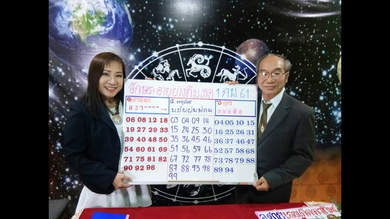 อักษรพยางค์ท้ายและอายุย่างที่จะมีโชครางวัลที่1 งวด1 ก.พ. ...