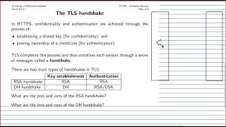 [Computer Security] TLS 1.3 handshake protocol [5/6]:  Two types of TLS handshakes Wealth