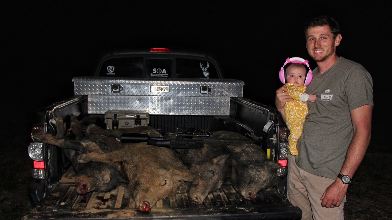 Hog Hunting Shooting Hogs with Pulsar Night Vision YouTube