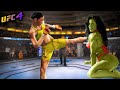 Hulk Superwoman vs. Bruce Lee woman - EA Sports UFC 4 Rematch