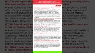 Software Engineer Data Infrastructure Interview Questions
