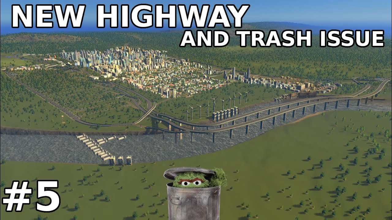 NEW HIGHWAY AND TRASH ISSUE Tornado City Cities Skylines Xbox