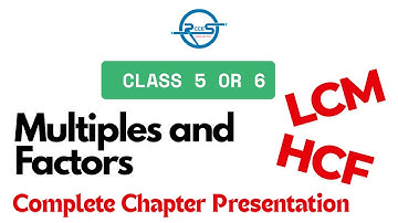Class 5 or 6 Factors and Multiples (Complete Chapter Presentation) (For ICSE CBSE) #1
