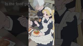 gojo and Usagi Tsukino eating out