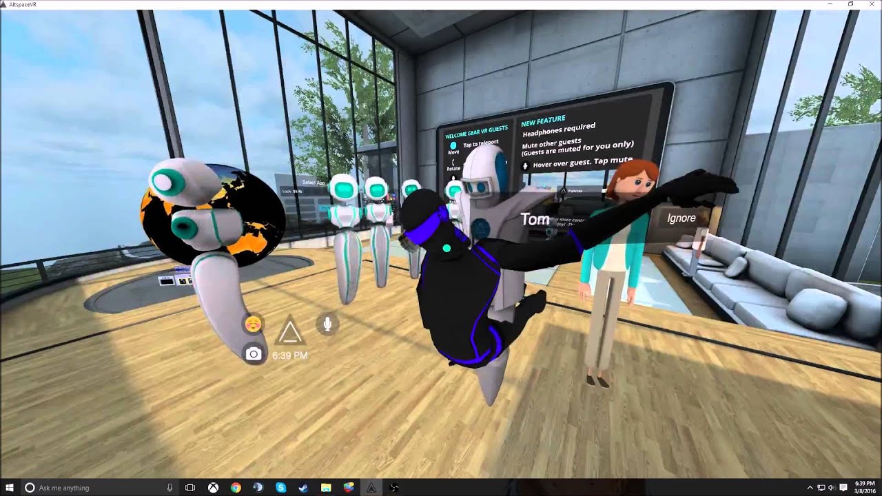 First time in AltSpace - YouTube