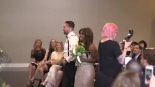 Epic Bride walk for Trump Wedding
